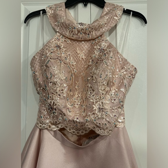 Embellished Pink Formal Mini Dress Size 2, Two pieces - Picture 3 of 3